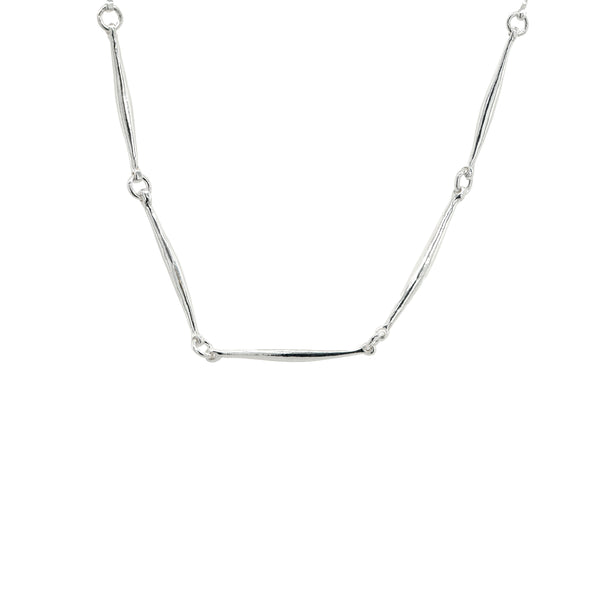 Silver Stick Chain Necklace