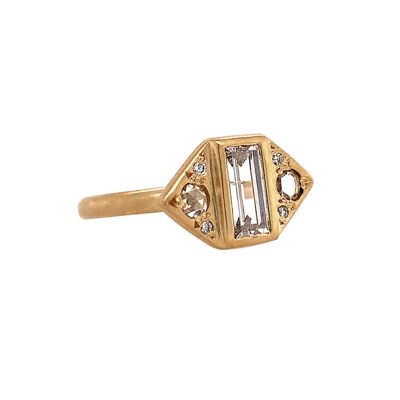 .78ct Winged Baguette Ring