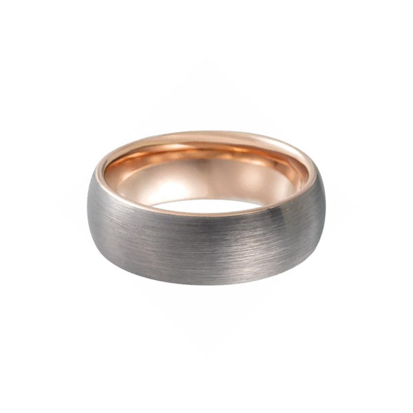 Rose Gold and Tungsten Band
