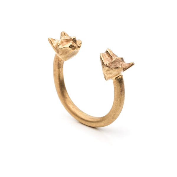 Tiny Double Cat Ring