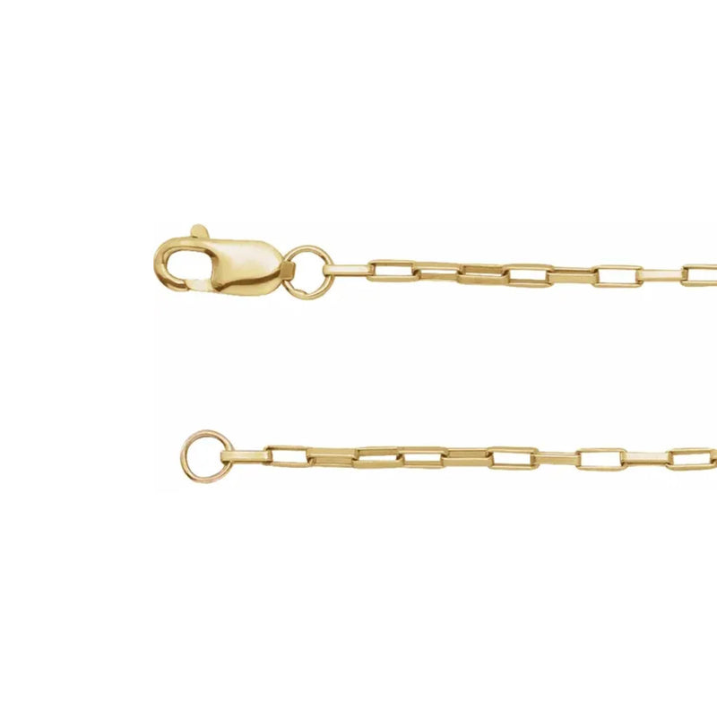 Gold 1.2mm Elongated Box Chain