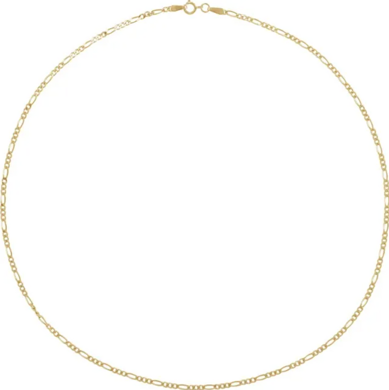 Gold 1.9mm Figaro Chain