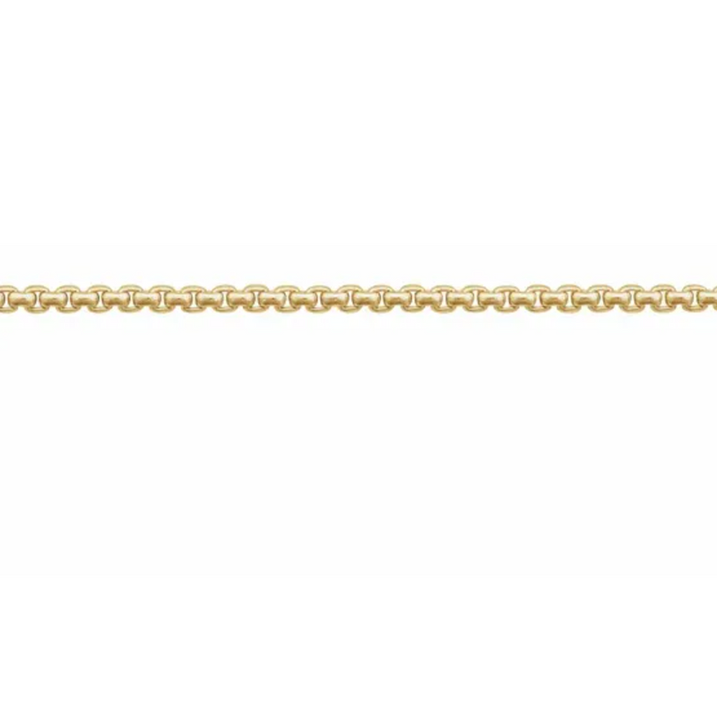 Gold 1mm Rounded Box Chain