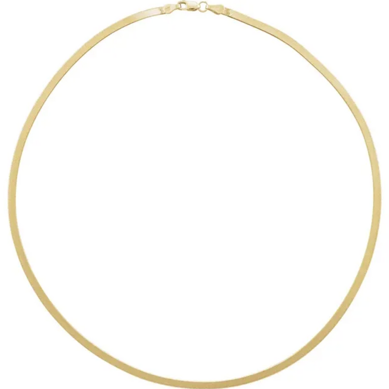 Gold 2.8mm Herringbone Chain