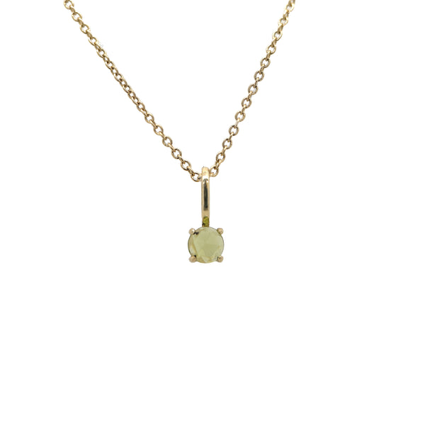 August Peridot Prong Charm