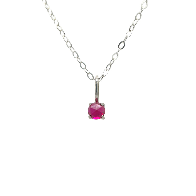 July Ruby Prong Charm