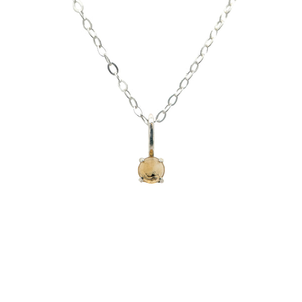 November Citrine Prong Charm