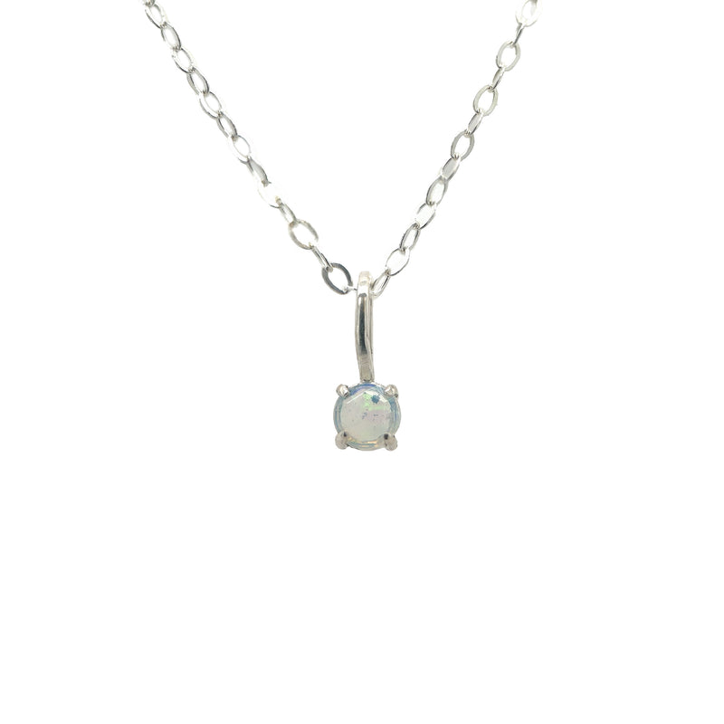 October Opal Prong Charm