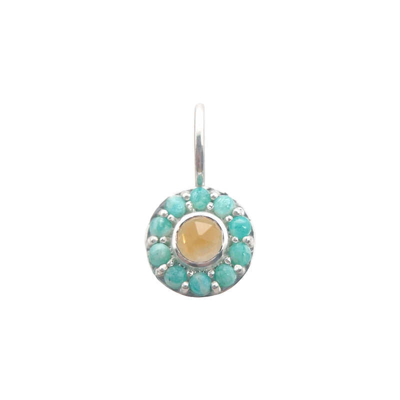 Gem Halo Silver Charms