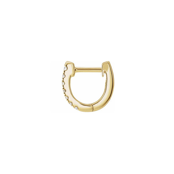 Diamond Huggie Single Hoop