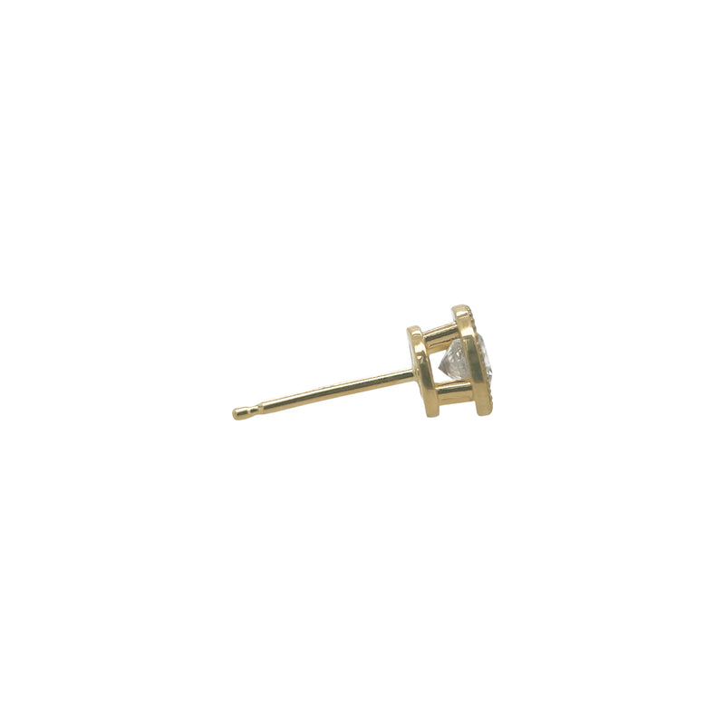 1/4ct Natural Diamond Gold Studs