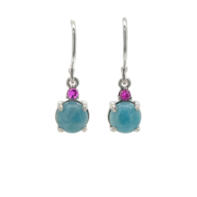 Silver Duo Drop Earrings