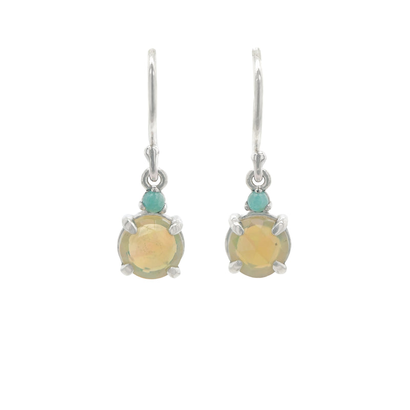 Silver Duo Drop Earrings