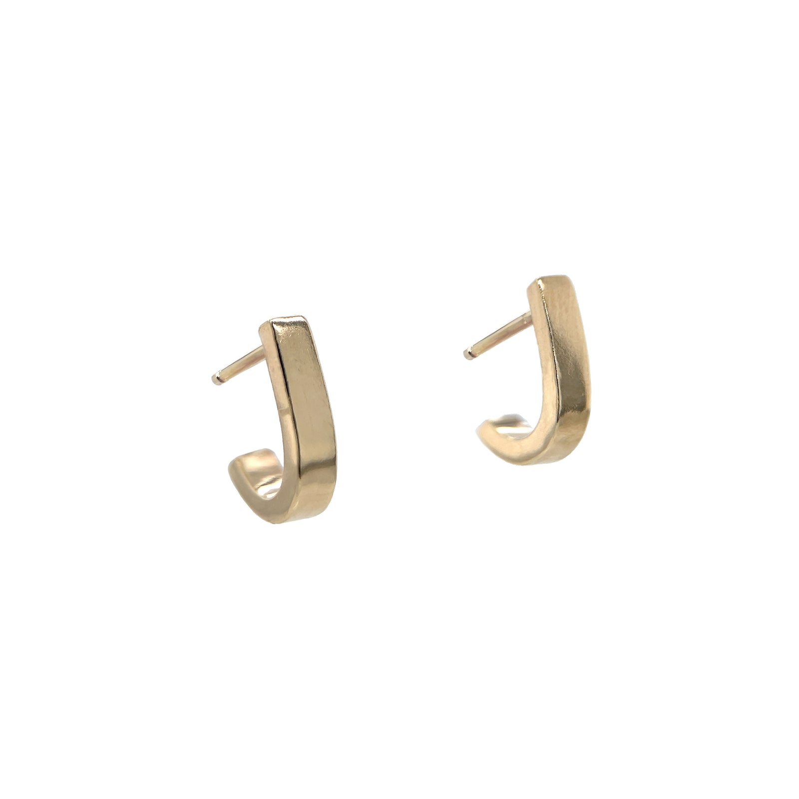 美品 SJXW HOOP PIERCED EARRING(L) Gold J-Hoops – LORAK JEWELRY
