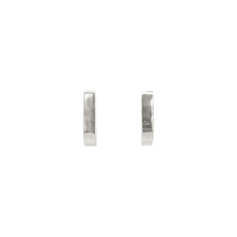 Silver J-Hoops
