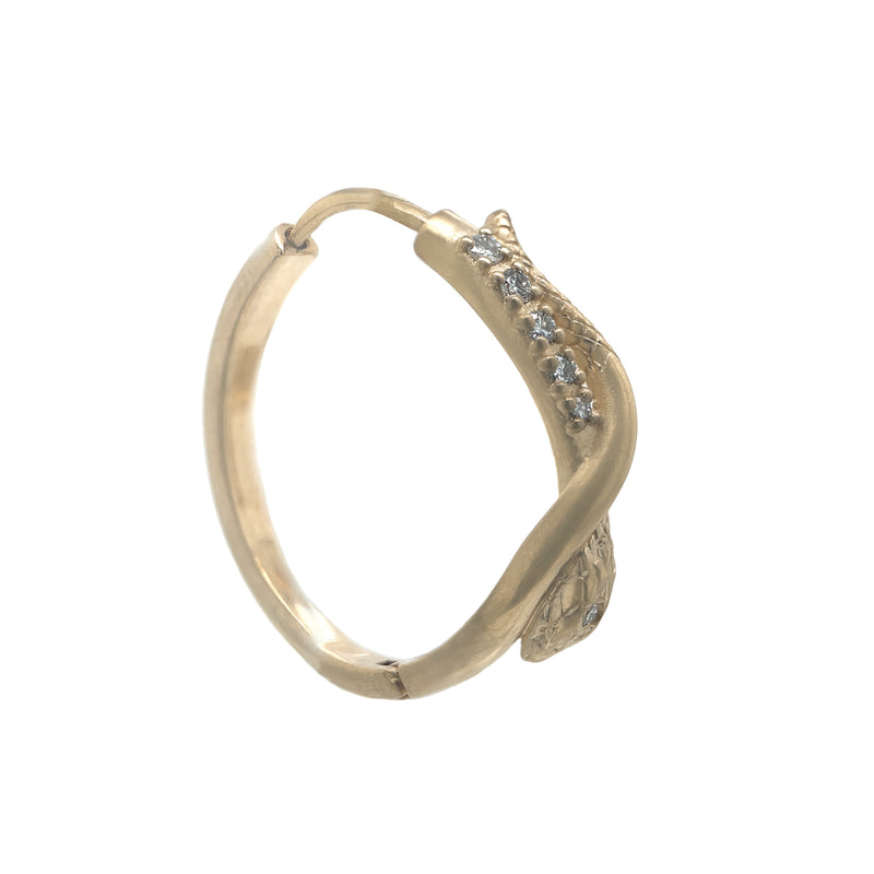 Gold Serpentine Hoops