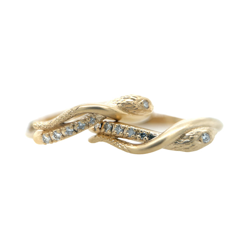 Gold Serpentine Hoops