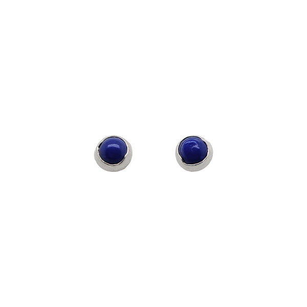 Lapis Lazuli Silver Studs