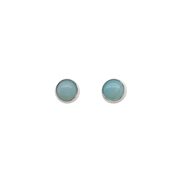 Amazonite Silver Studs