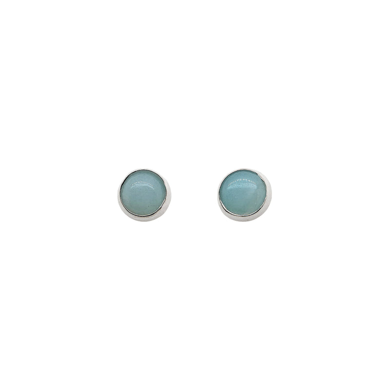 Amazonite Silver Studs