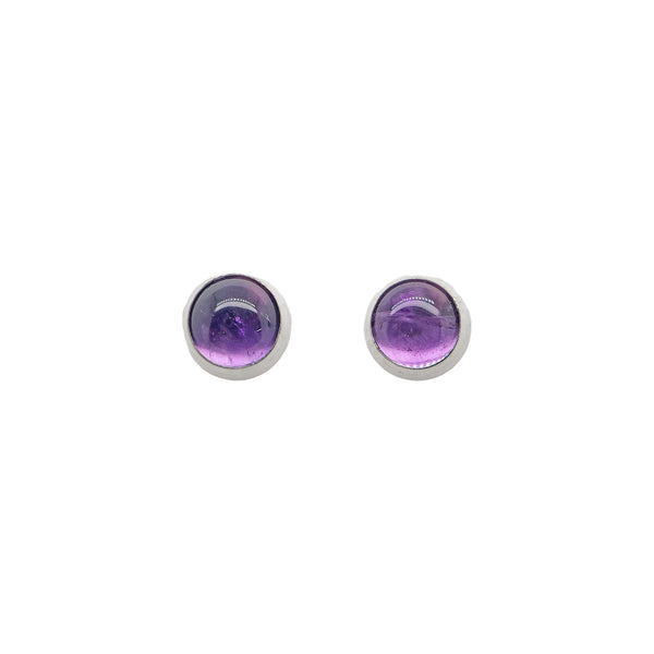 Amethyst Silver Studs