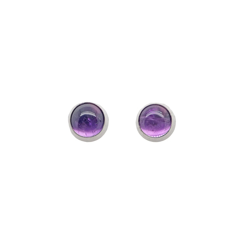 Amethyst Silver Studs