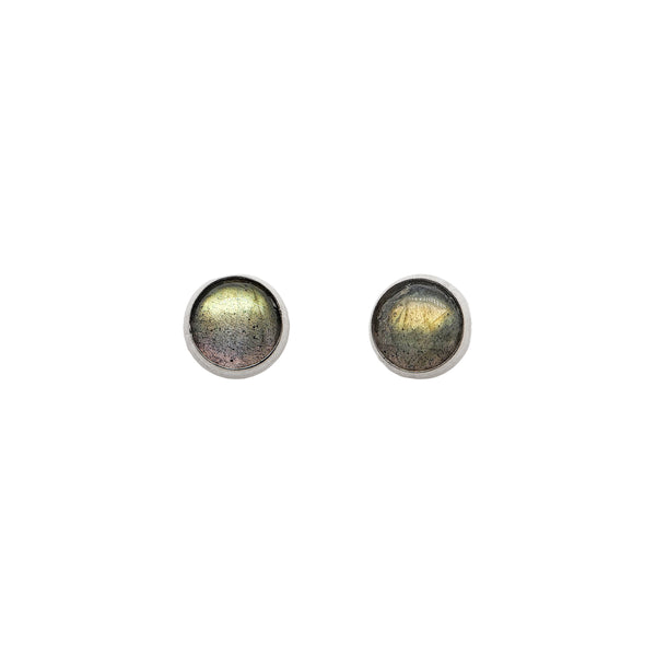 Labradorite Silver Studs
