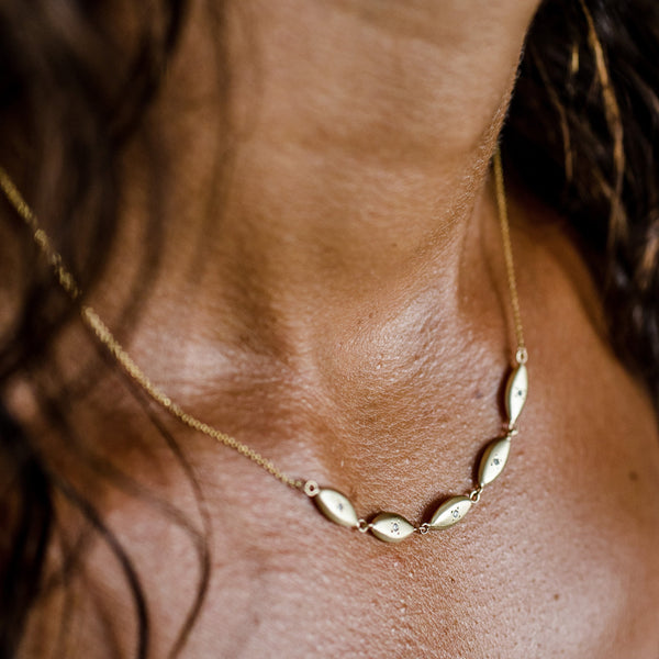 Aegean Shimmer Ripple Necklace