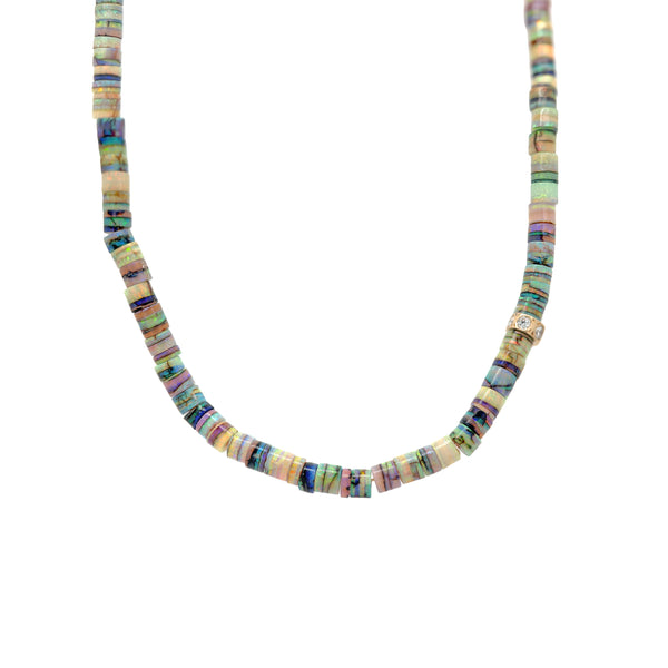 Cultured Opal Bead Necklace