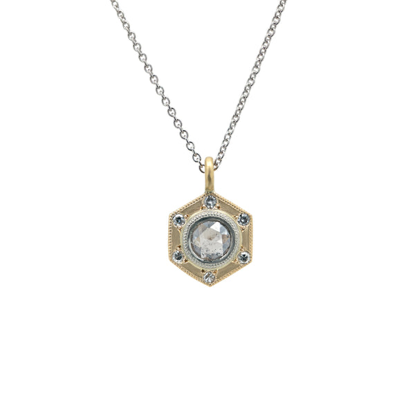 Salt & Pepper Hex Necklace