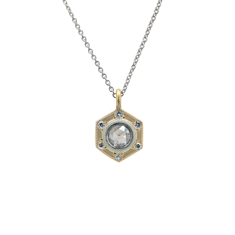 Salt & Pepper Hex Necklace