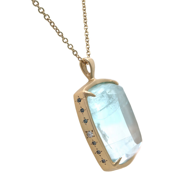 Large Aquamarine Athena Necklace