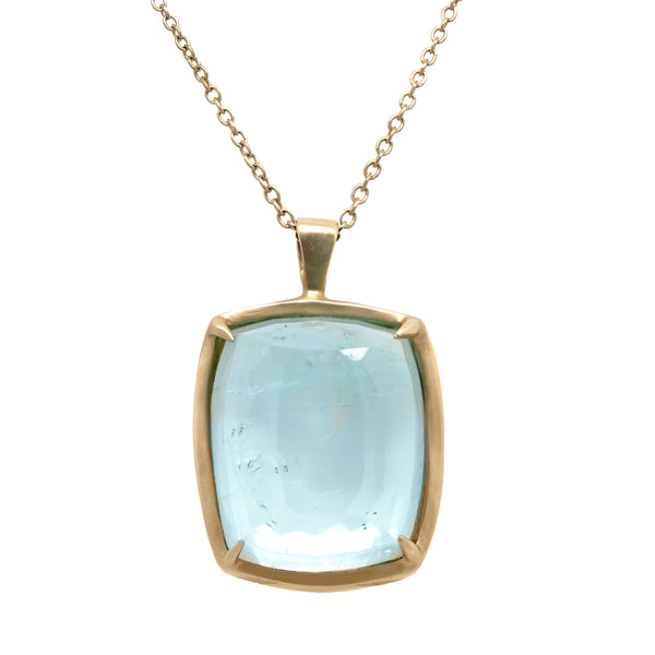Large Aquamarine Athena Necklace