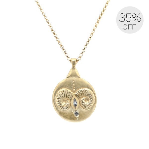 Aries April Zodiac Necklace