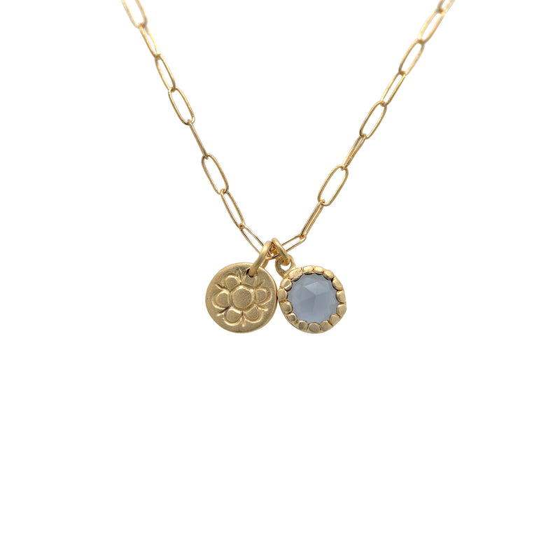 Pebble & Daisy Duo Necklace