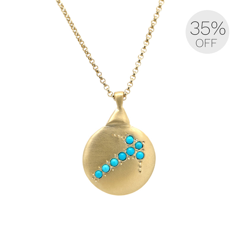 Sagittarius December Zodiac Necklace