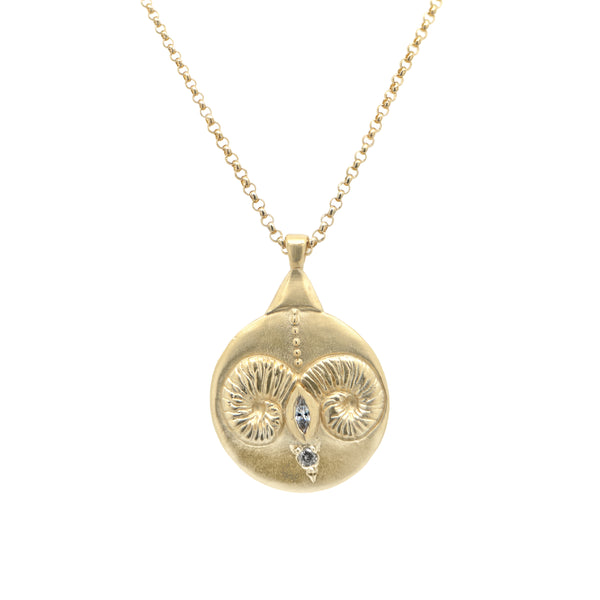 Aries April Zodiac Necklace