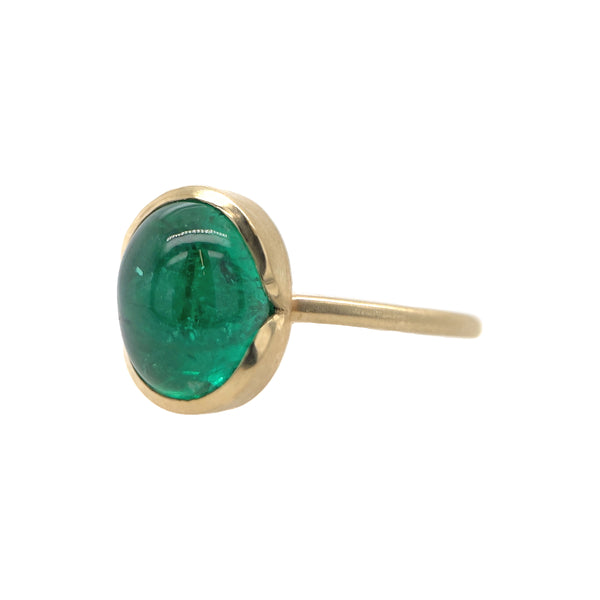 3.43ct Emerald Tulip Ring