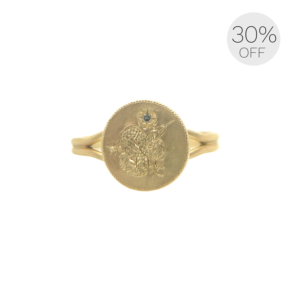Floral Serpent Ring