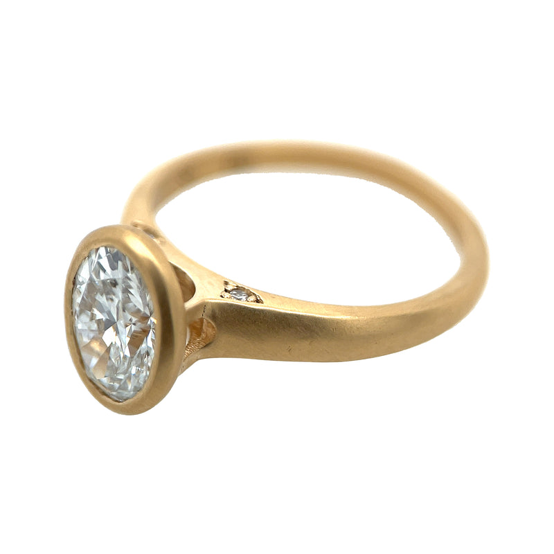 Floating Bezel Bridge Basket - Lab Diamond