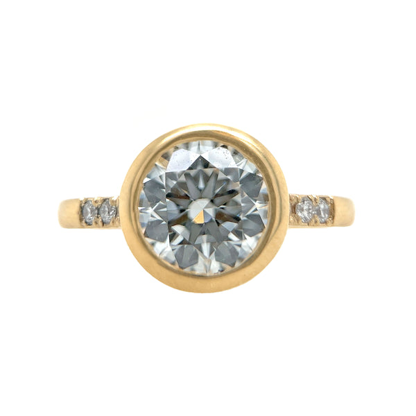 Floating Iona Ring - 1.85ct Round Diamond