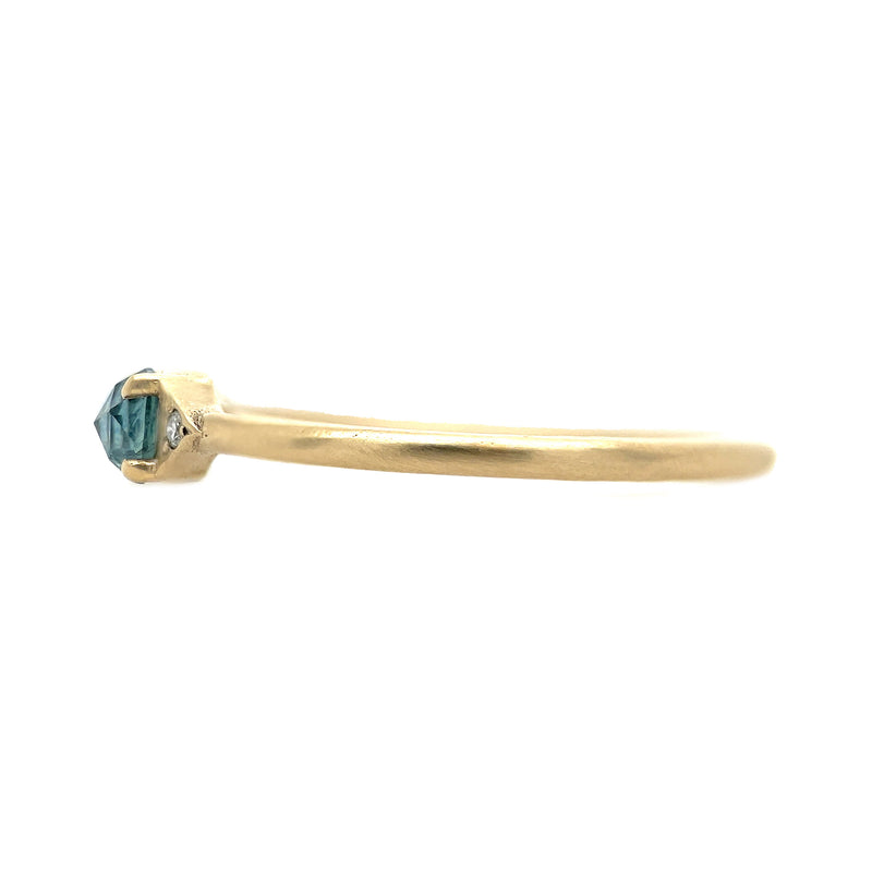 Montana Sapphire Aster Stacking Ring