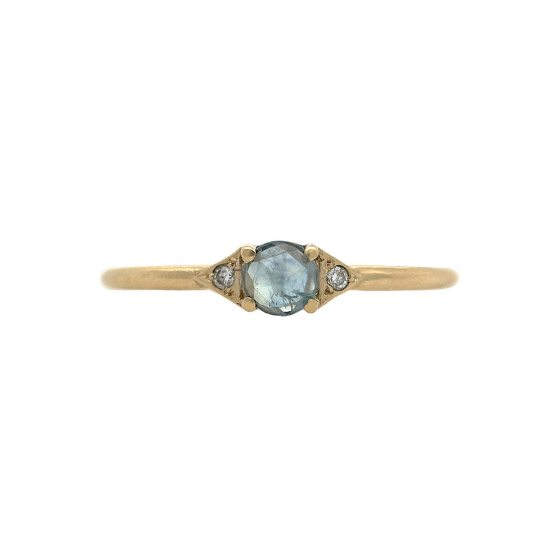 Montana Sapphire Aster Stacking Ring