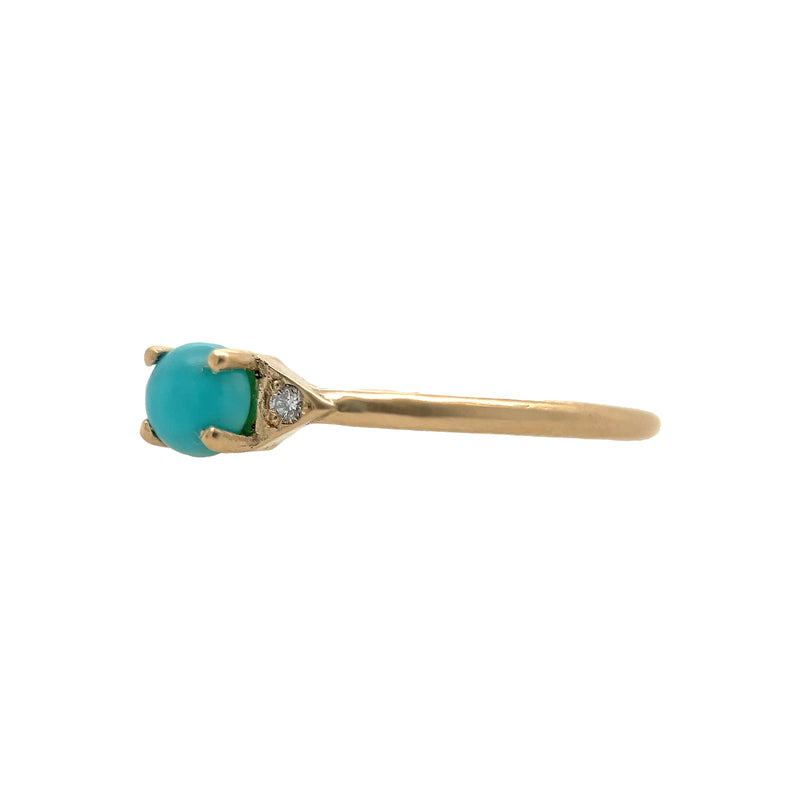 Turquoise Aster Stacking Ring