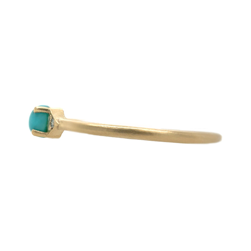 Turquoise Aster Stacking Ring