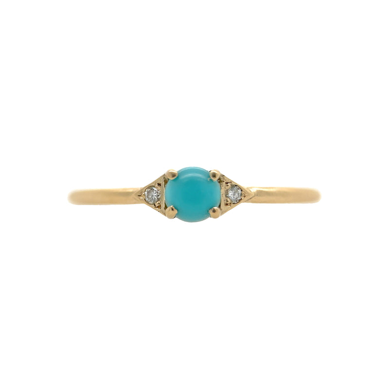 Turquoise Aster Stacking Ring