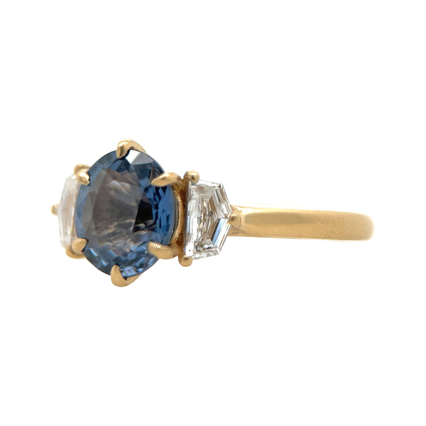 Flanked Bridge Basket - Blue Spinel