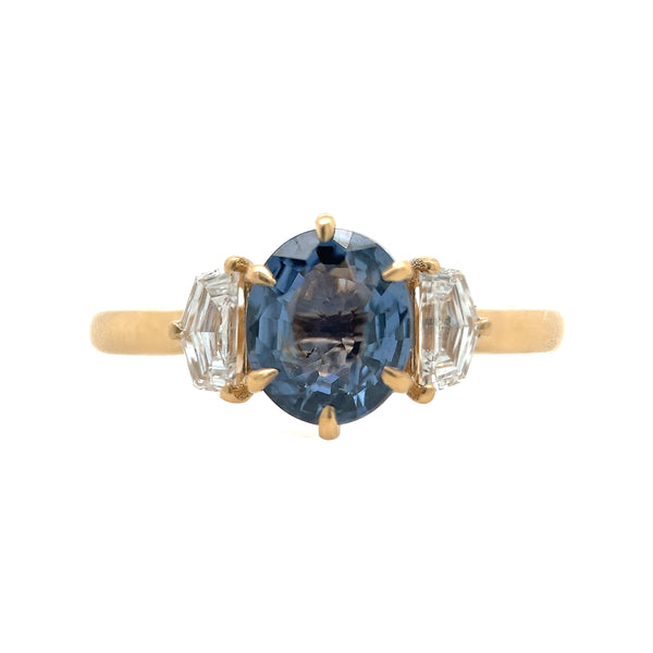 Flanked Bridge Basket - Blue Spinel