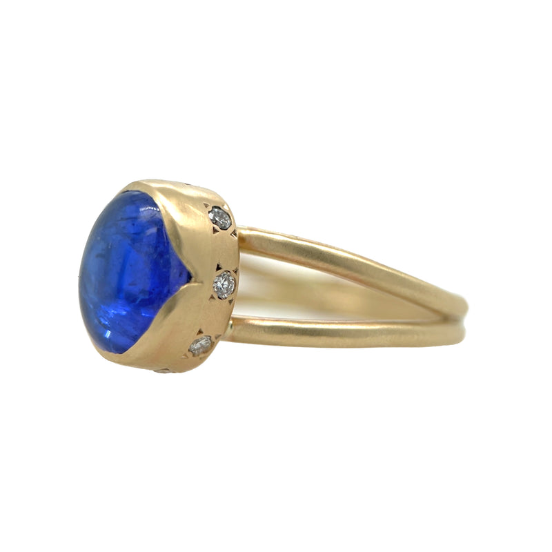 Tanzanite Tulip Temple Ring