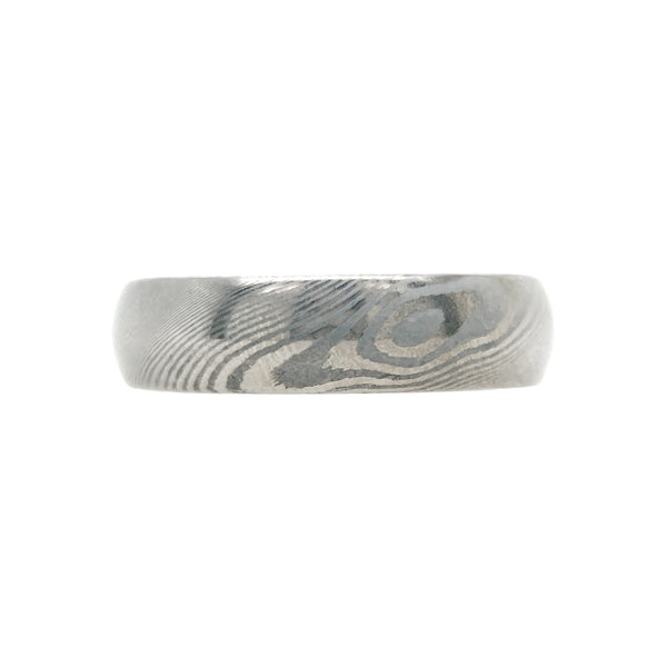 Damascus Steel Twisted Dome Band